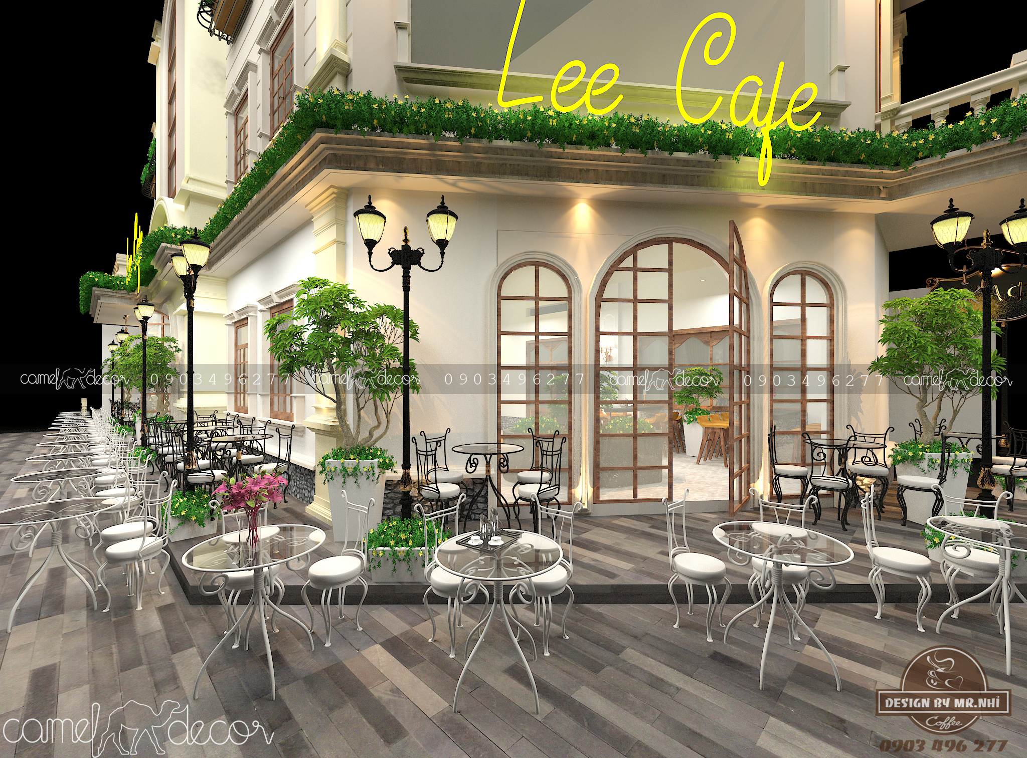 Thiết Kế Quán Cafe Phong Cách Châu Âu - Lee Bình Dương | Camel Decor